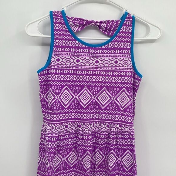 Total Girl Tank Dress Sleeveless Asymmetrical Geometric Print XL 16 - Picture 2 of 6